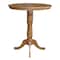 International Concepts Round 36 in Round Top Pedestal Table, 40.9 inH, Pecan, 36 in W, 36 in L, 40.9 in H, Wood, Pecan K59-36RT-6B-2 - alternate 3